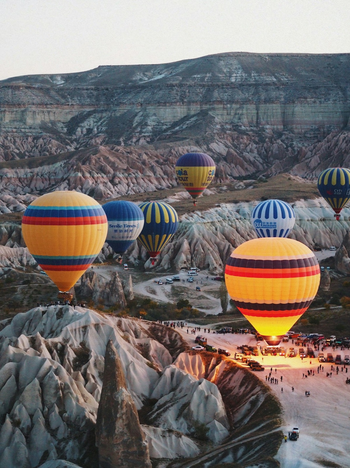 Hot air balloons over Cappadocia